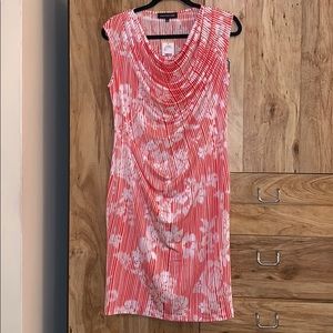 Jones New York orange and white dress